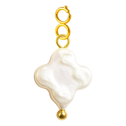 CHARM Acero Dorado Chapado Oro 14 K-con Cierre