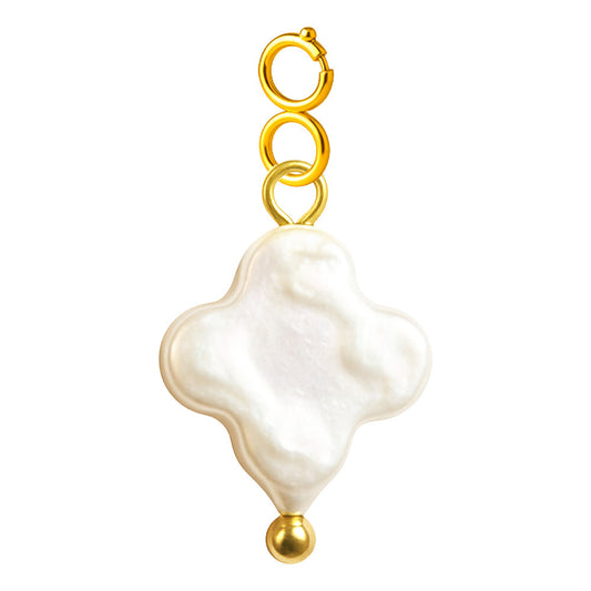 CHARM Acero Dorado Chapado Oro 14 K-con Cierre