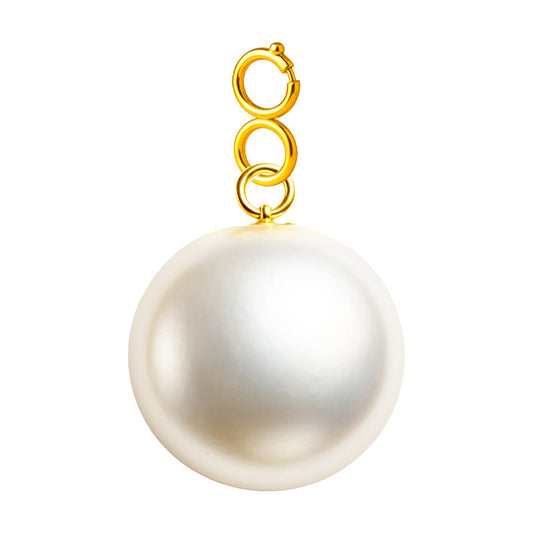 CHARM Acero Dorado Chapado Oro 14 K-con Cierre