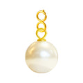 Charm colgante de perla natural con cierre de acero