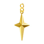 CHARM Acero Dorado Chapado Oro 14 K-con Cierre - cotigo