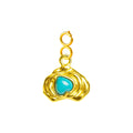CHARM Acero Dorado Chapado Oro 14 K-con Cierre - cotigo