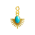 CHARM Acero Dorado Chapado Oro 14 K-con Cierre - cotigo