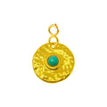CHARM Acero Dorado Chapado Oro 14 K-con Cierre - cotigo