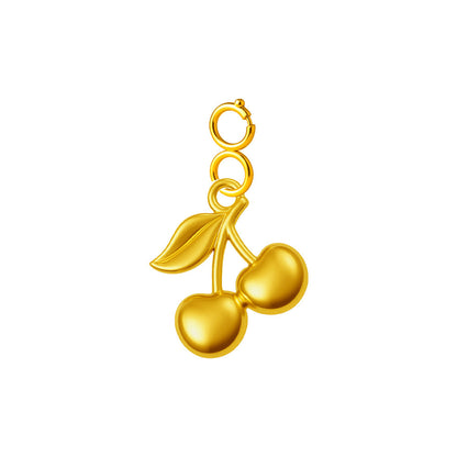 CHARM Acero Dorado Chapado Oro 14 K-con Cierre