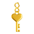 CHARM Acero Dorado Chapado Oro 14 K-con Cierre - cotigo