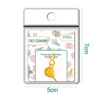 CHARM Acero Dorado Chapado Oro 14 K-con Cierre - cotigo