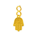 CHARM Acero Dorado Chapado Oro 14 K-con Cierre - cotigo