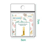 CHARM Acero Dorado Chapado Oro 14 K-con Cierre - cotigo