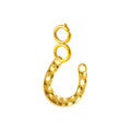 CHARM Acero Dorado Chapado Oro 14 K-con Cierre - cotigo