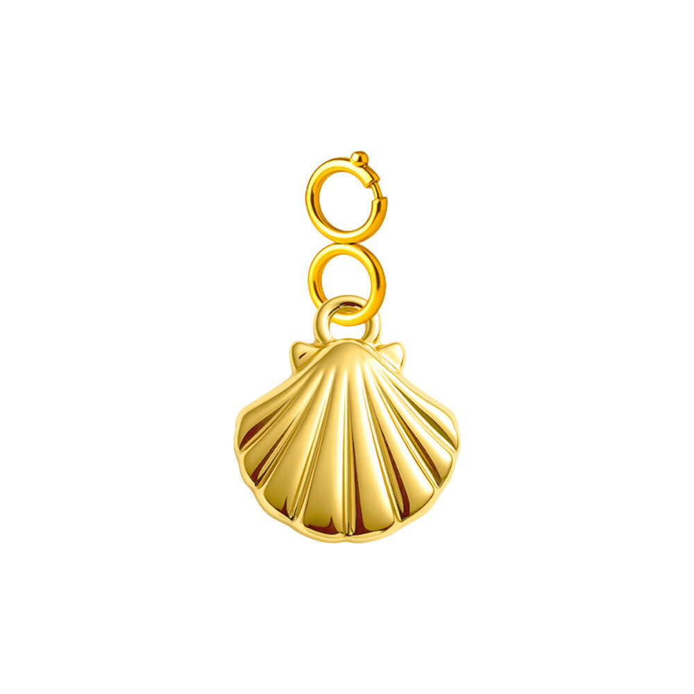 CHARM Acero Dorado Chapado Oro 14 K-con Cierre