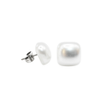 Pendientes de Perlas Cuadrado