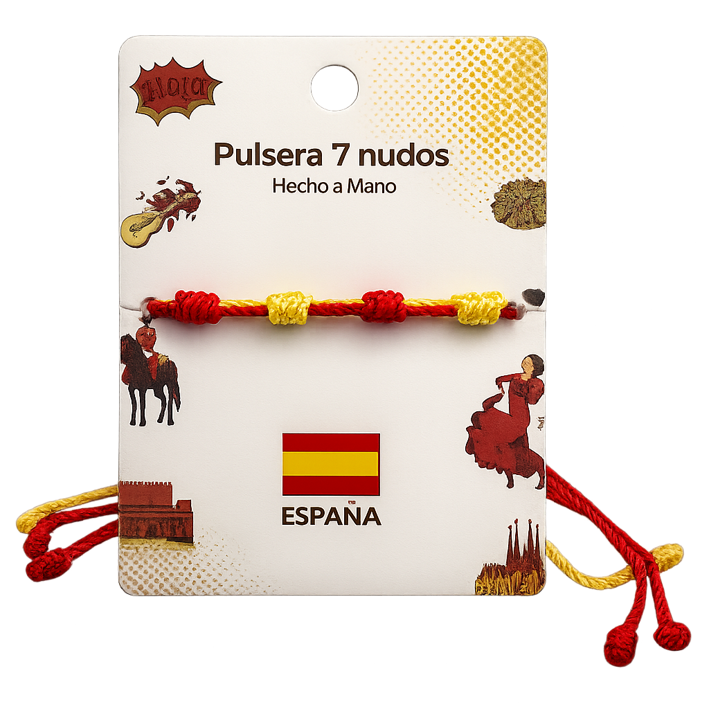 Pulsera 7 Nudos Coloreado - Tono España cotigo