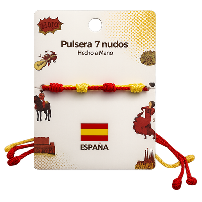 Pulsera 7 Nudos Coloreado - Tono España