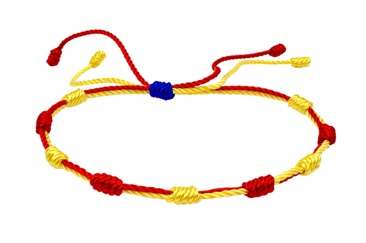Pulsera 7 Nudos Coloreado - Tono Valencia