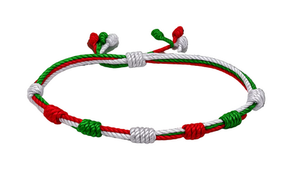 Pulsera 7 Nudos Coloreado - Tono País Vasco
