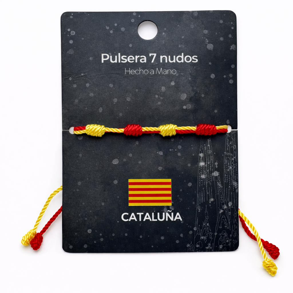 Pulsera 7 Nudos Coloreado - Tono Cataluña cotigo