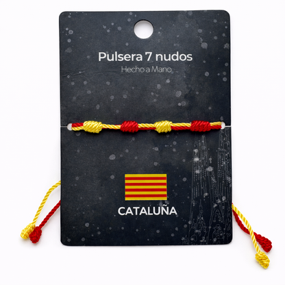 Pulsera 7 Nudos Coloreado - Tono Cataluña