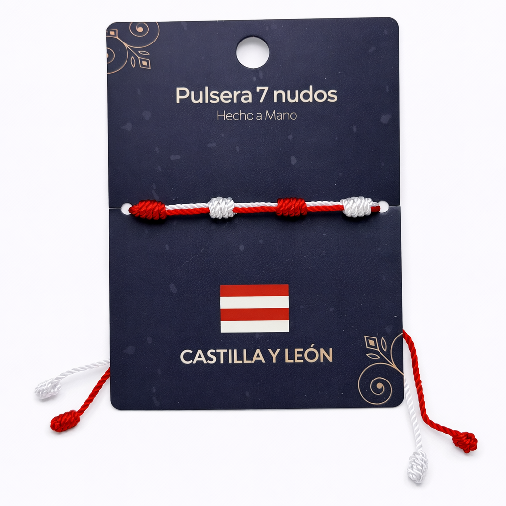Pulsera 7 Nudos Coloreado - Tono Castella y León cotigo