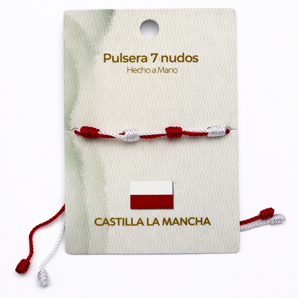 Pulsera 7 Nudos Coloreado - Tono Castilla la Mancha cotigo