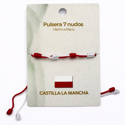 Pulsera 7 Nudos Coloreado - Tono Castilla la Mancha