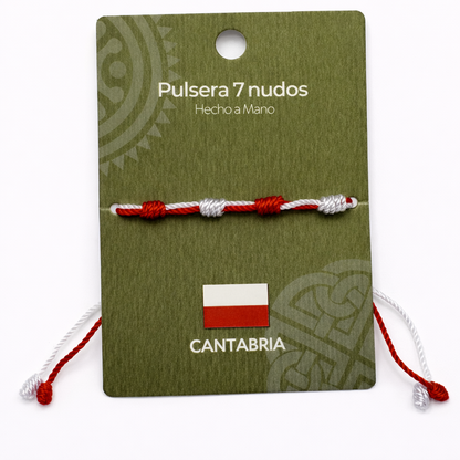Pulsera 7 Nudos Coloreado - Tono Cantabria