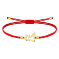 Pulsera Silueta Simple de Virgen del Pilar en Hilo Encerado