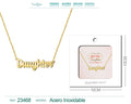 Collar Ingles para Daughter Acero con Sobre - cotigo