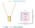 Collar Zodiaco Ingles Capricorn Acero con Sobre - cotigo