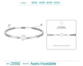 Pulsera Hilo Encerado Blanco con Colgante cotigo
