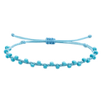 Pulsera Hilo encerado con Piedras Naturales  - Cuentas Regulares cotigo