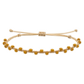 Pulsera Hilo encerado con Piedras Naturales  - Cuentas Regulares cotigo