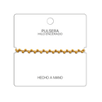 Pulsera Hilo encerado con Piedras Naturales  - Cuentas Regulares cotigo
