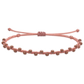 Pulsera Hilo encerado con Piedras Naturales  - Cuentas Regulares cotigo