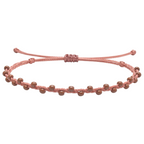 Pulsera Hilo encerado con Piedras Naturales  - Cuentas Regulares cotigo