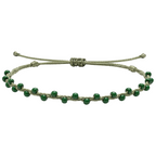 Pulsera Hilo encerado con Piedras Naturales  - Cuentas Regulares cotigo
