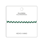 Pulsera Hilo encerado con Piedras Naturales  - Cuentas Regulares cotigo