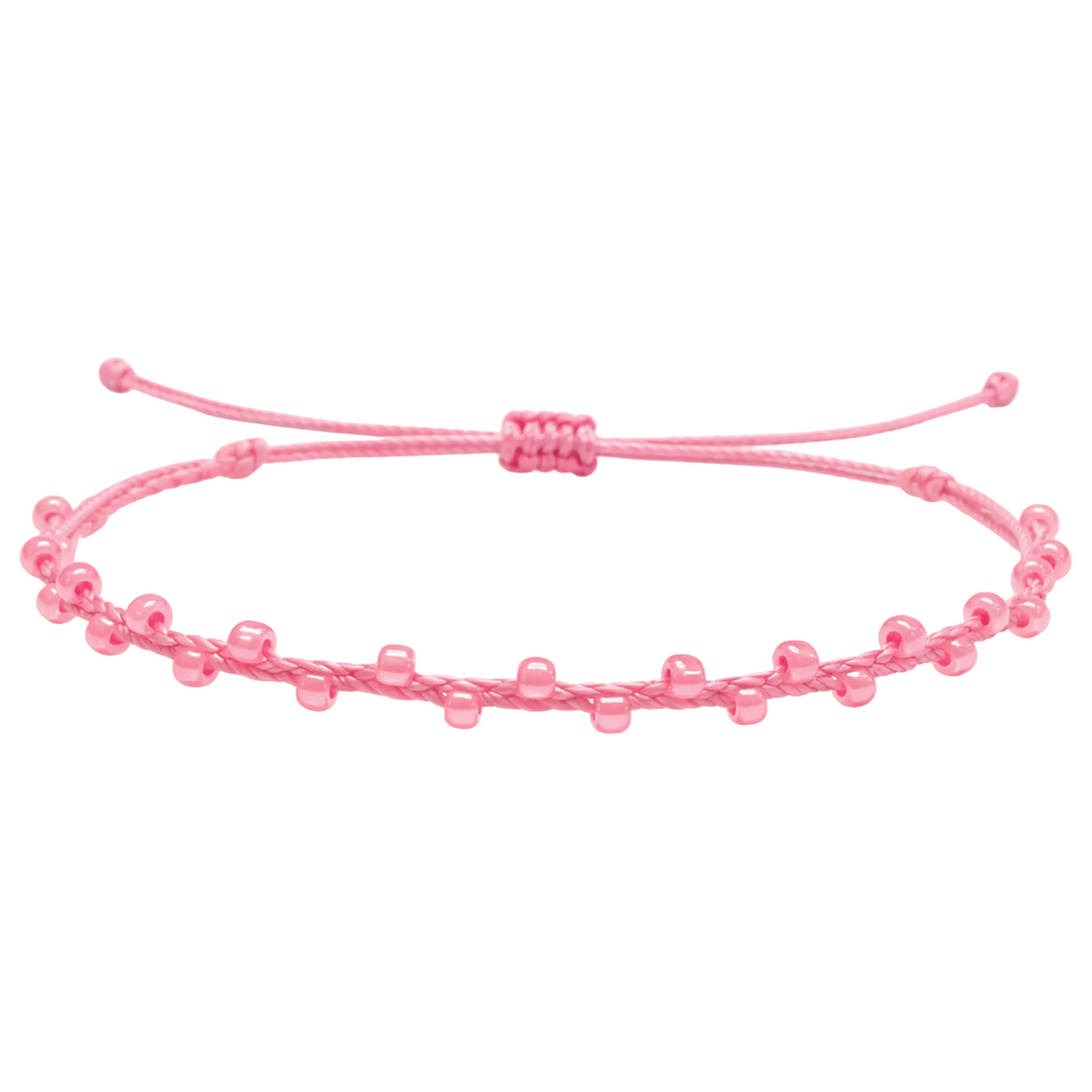 Pulsera Hilo encerado con Piedras Naturales  - Cuentas Regulares cotigo