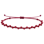 Pulsera Hilo encerado con Piedras Naturales  - Cuentas Regulares cotigo