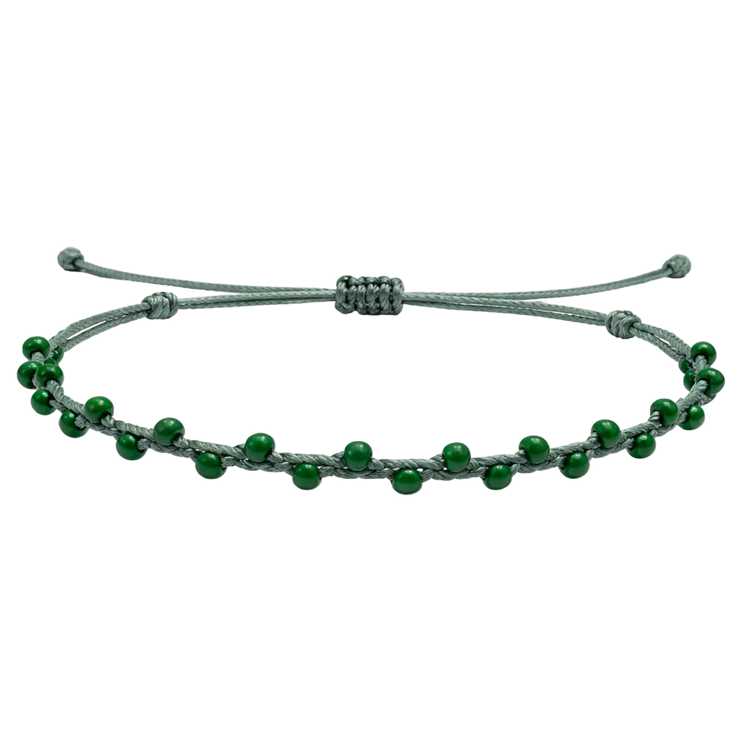 Pulsera Hilo encerado con Piedras Naturales  - Cuentas Regulares