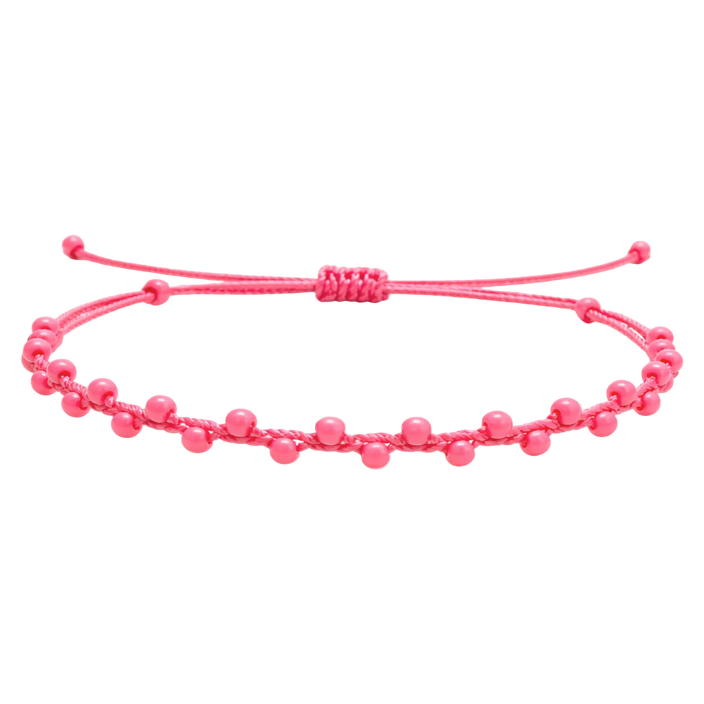 Pulsera Hilo encerado con Piedras Naturales  - Cuentas Regulares cotigo