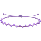 Pulsera Hilo encerado con Piedras Naturales  - Cuentas Regulares cotigo