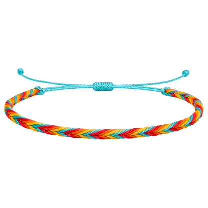 Tropicana - Pulsera Surfista de Hilo Encerado - Multicolor