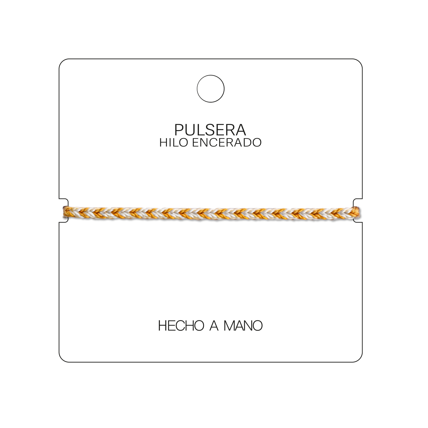 Formentera - Pulsera Surfista de Hilo Encerado - Azul y Oro cotigo