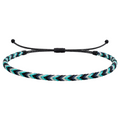 Arrecife - Pulsera Surfista de Hilo Encerado - Azul Océano cotigo