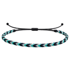 Arrecife - Pulsera Surfista de Hilo Encerado - Azul Océano cotigo