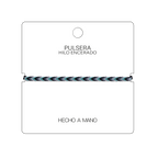 Arrecife - Pulsera Surfista de Hilo Encerado - Azul Océano cotigo
