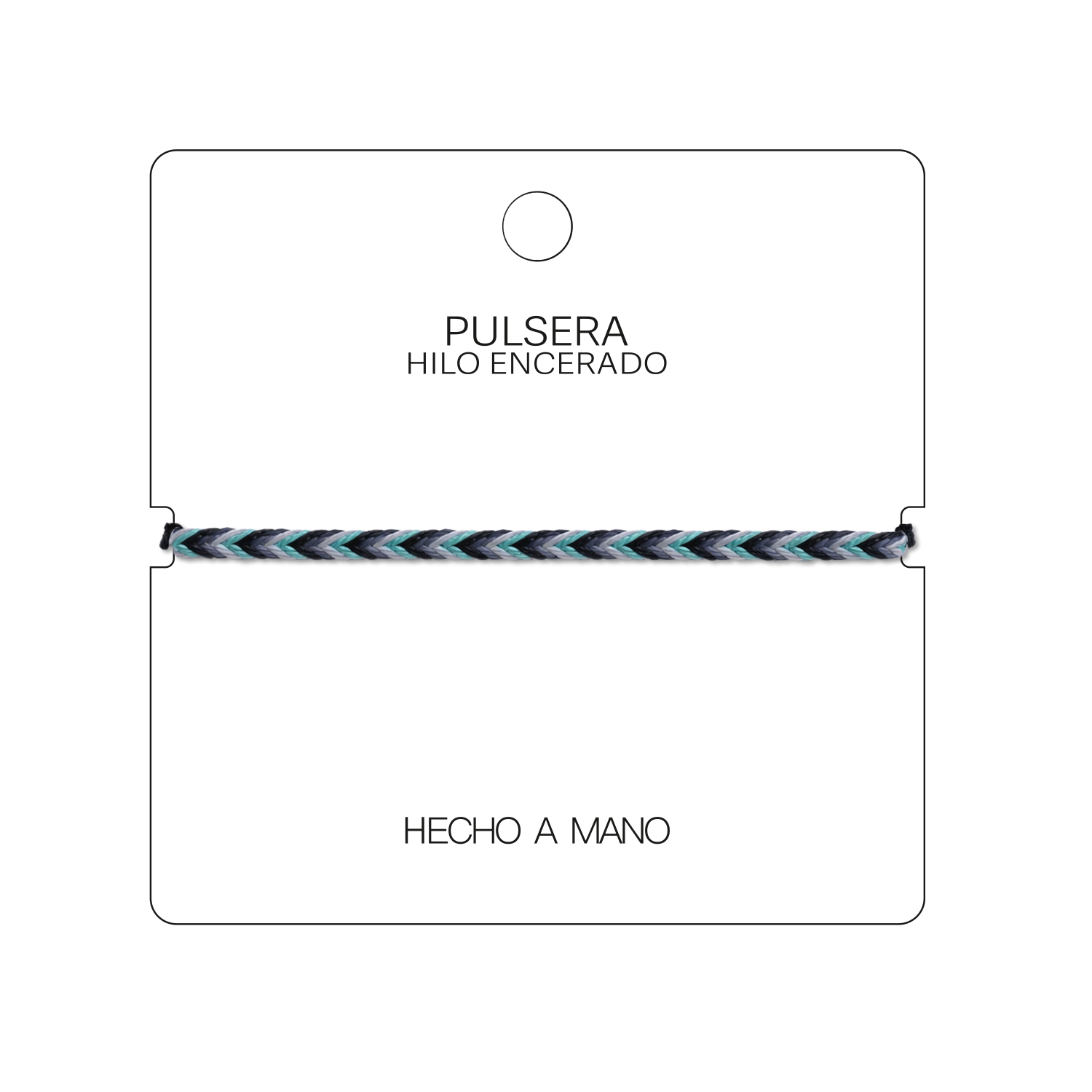 Arrecife - Pulsera Surfista de Hilo Encerado - Azul Océano cotigo