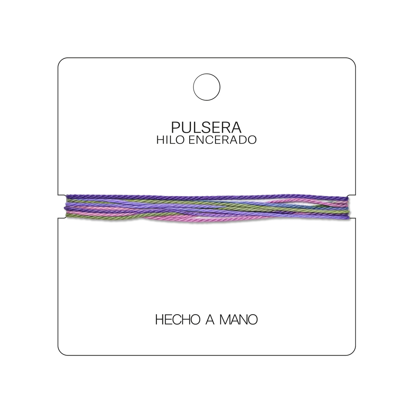 Sirena - Pulsera Surfista de Hilo Encerado - Azul, Rosa y Turquesa