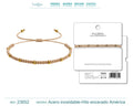 Pulsera de Hilo Encerado con Cuentas de Acero Inoxidable en acabado beige – vista principal